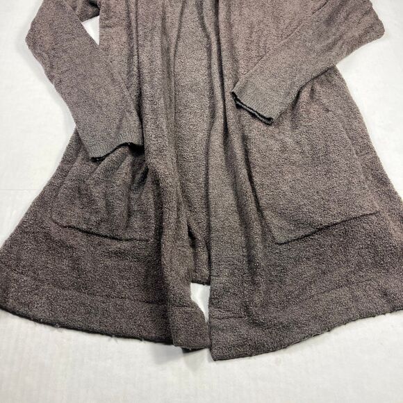 Barefoot Dreams Bamboo Chic Lite Hooded Open Front Cardigan Gray Sweater XS/S - Picture 2 of 12